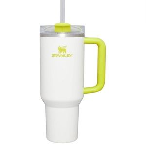 Stanley 40oz Stainless Steel Flowstate Quencher Tumbler White/Electric Yellow